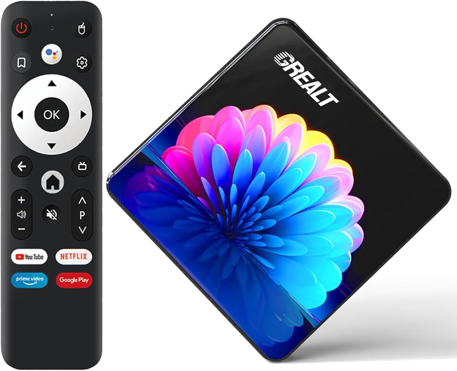 Android TV Box, 2025 Android Box 13.0 2GB RAM 16GB Quad Core 64bit Supporting 2.4G /5G Dual-Band WIFI6 4K Ultra HD BT4.0 USB 2.0 Smart Box - GREALT