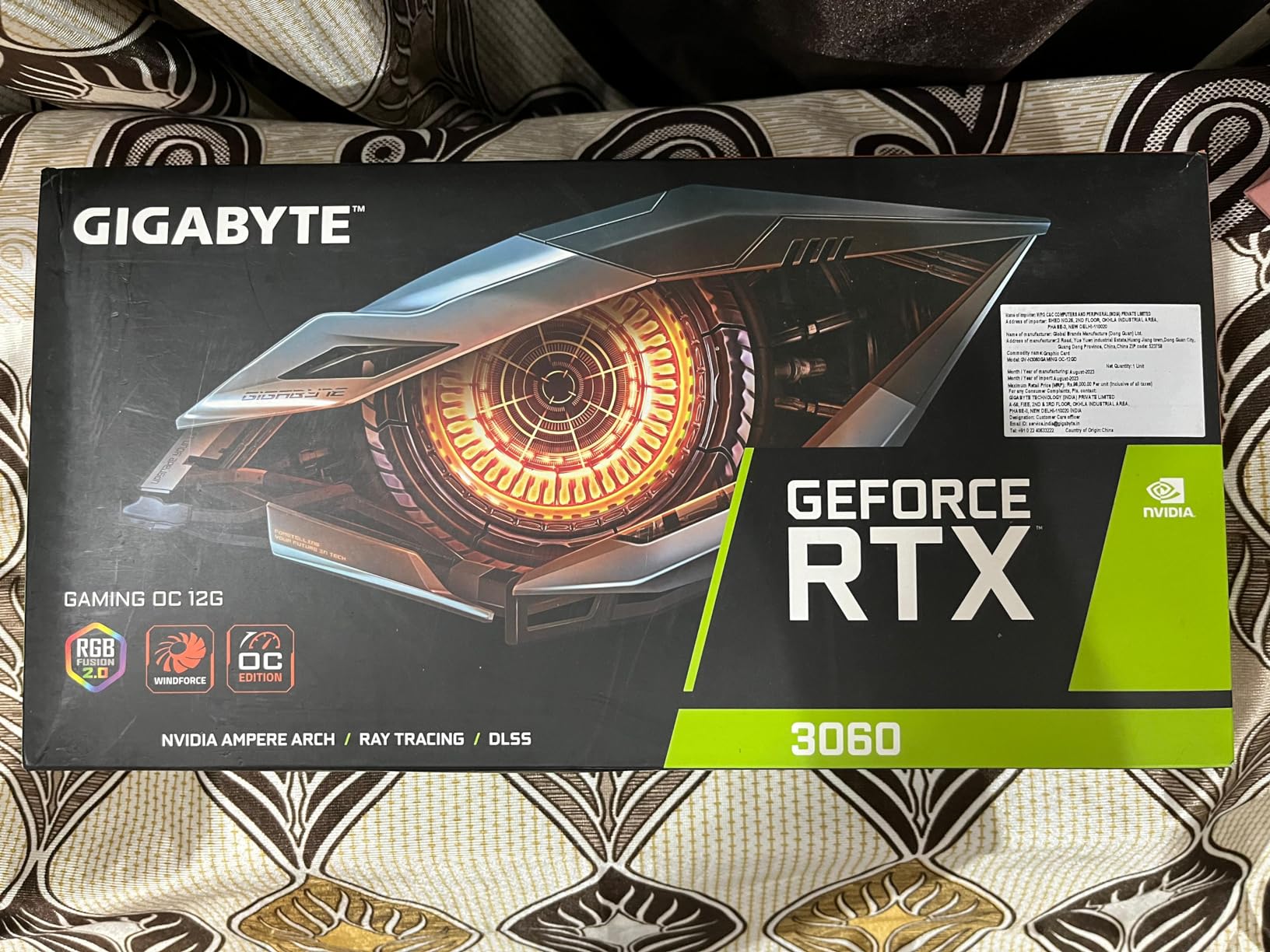 GIGABYTE GeForce RTX 3060 Gaming OC 12G (REV2.0) Graphics Card, 3X WINDFORCE Fans, 12GB 192-bit GDDR6 customer photo 2