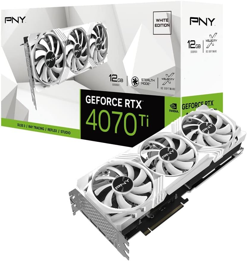 PNY GEFORCE RTX™ 4070Ti 12GB XLR8 Gaming VERTO EPIC-X RGB™ DLSS 3 Triple Fan Graphics Card - Visit the PNY Store