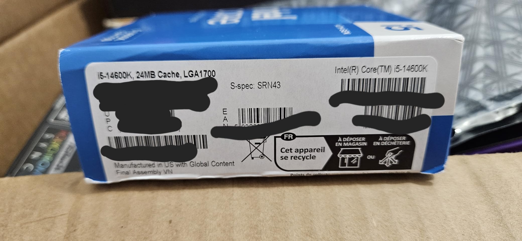 IntelÂ® Coreâ¢ i5-14600K Desktop Processor - Customer Photo 2