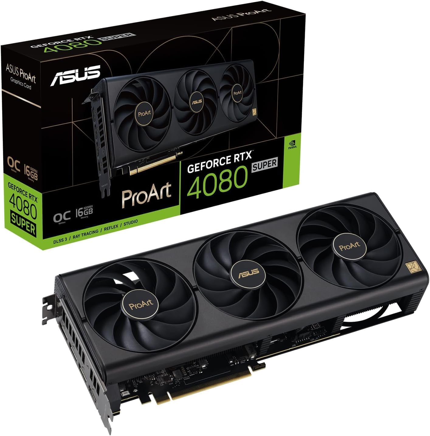 ASUS ProArt -RTX4080S-O16G NVIDIA GeForce RTX 4080 SUPER 16 Go GDDR6X - Visit the ASUS Store