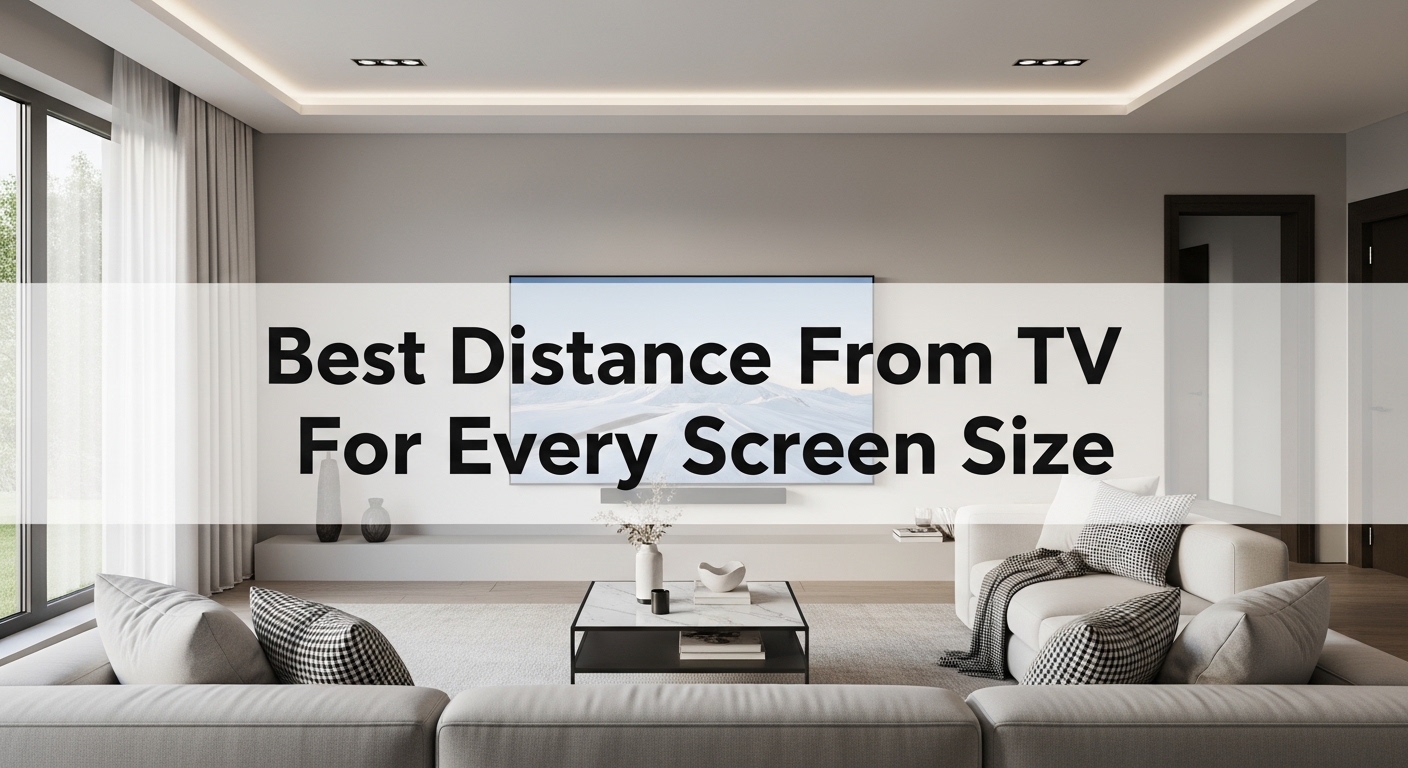 Best Distance From TV For Every Screen Size 2026