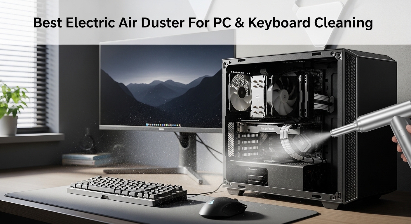 Electric Air Duster for PC & Keyboard Cleaning
