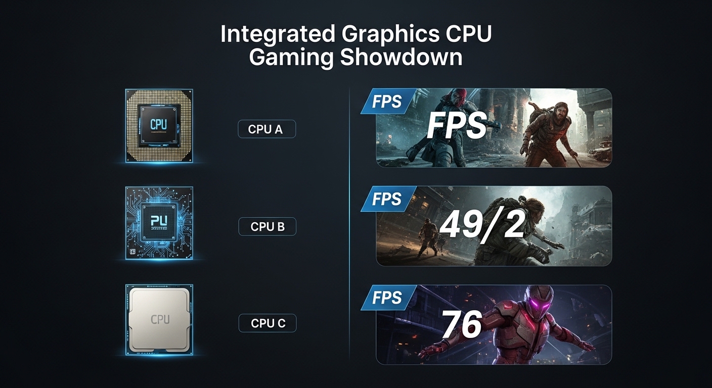 Integrated Graphics CPU Gaming Showdown Benchmarks 2026