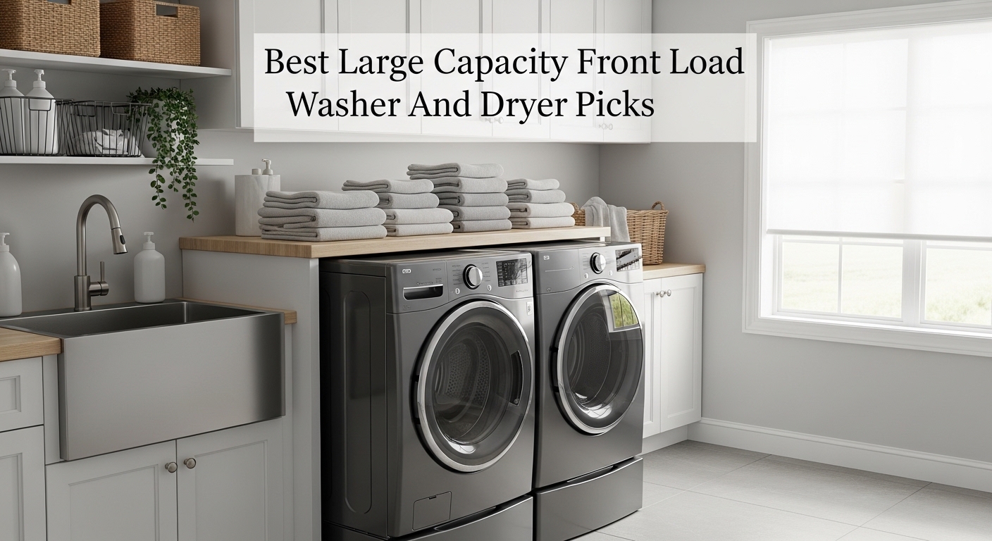 Large Capacity Front Load Washer And Dryer