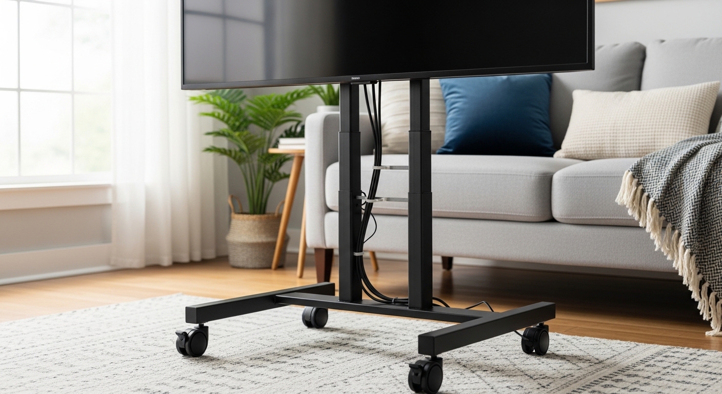 Rolling TV Stand