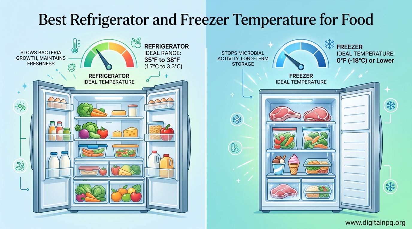 Best Refrigerator and Freezer Temperature for Food