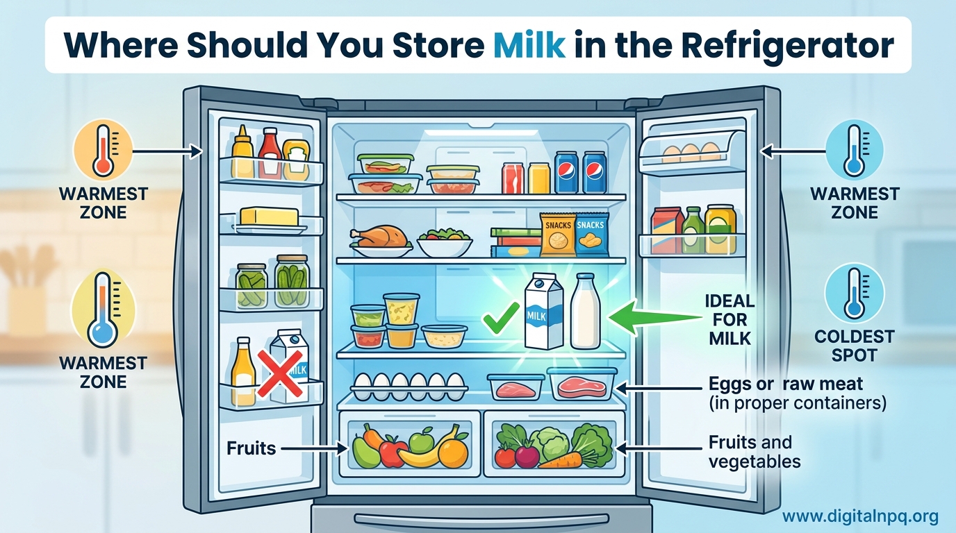 Where Should You Store Milk in the Refrigerator
