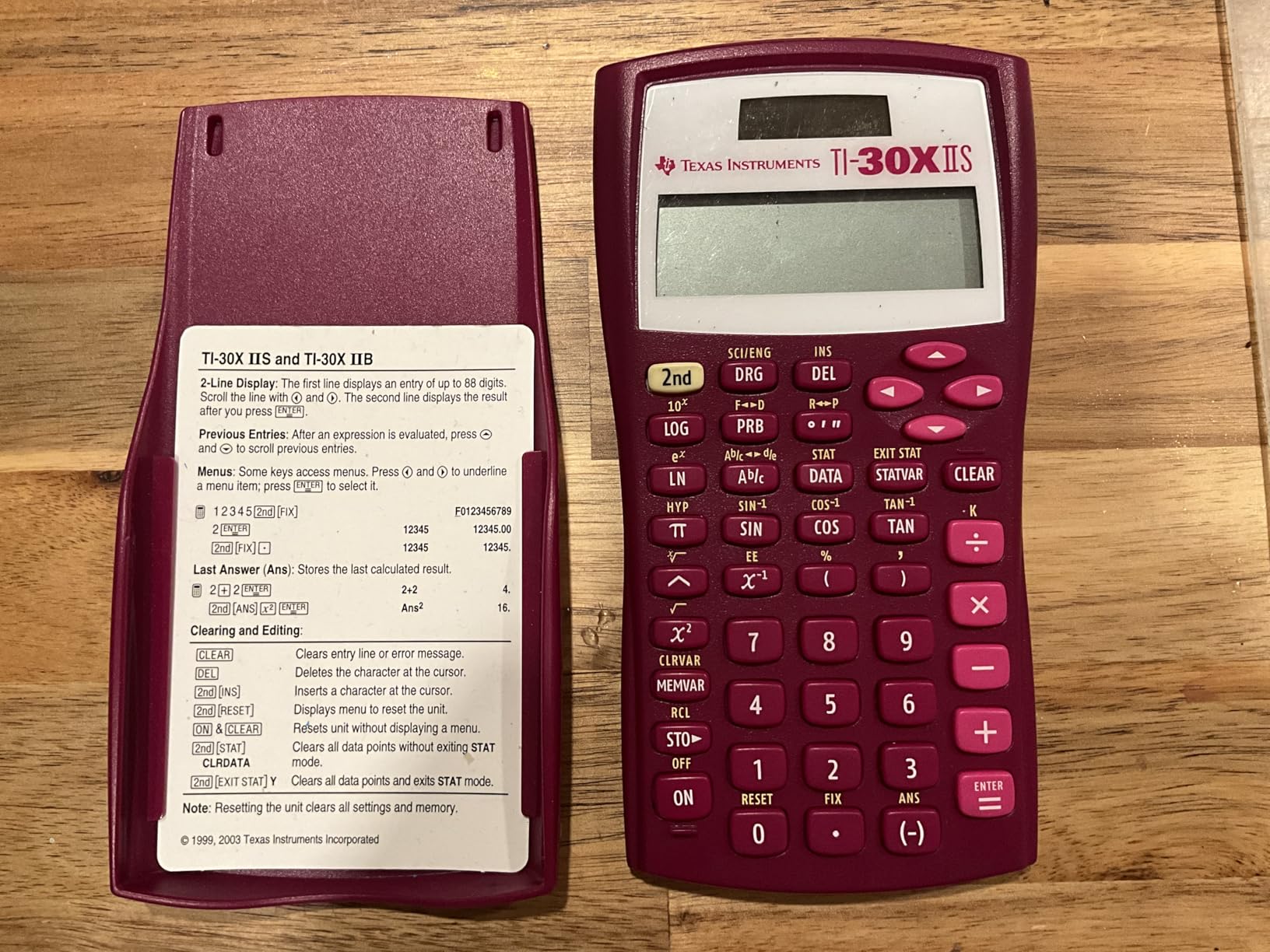 Texas Instruments TI-30XIIS Scientific Calculator, Black with Blue Accents (30XIIS/TBL/1L1/BK) customer photo 1
