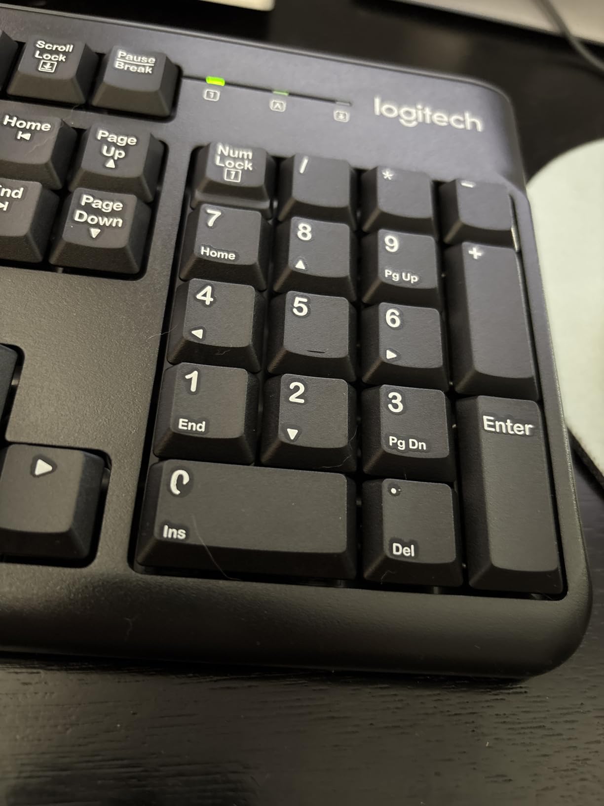 Logitech MK120 Wired Keyboard and Mouse Combo for Windows, Optical Wired Mouse, Full-Size Keyboard, USB Plug-and-Play, Compatible with PC, Laptop - Black customer photo 2
