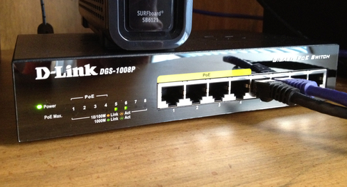 D-Link 8-Port Gigabit Unmanaged PoE+ Ethernet Switch, with 4 PoE Ports up to 60W PoE Budget, QoS, Fanless, Sturdy Metal with Shielded Ports, Compact Desktop (DGS-1008P) customer photo 2