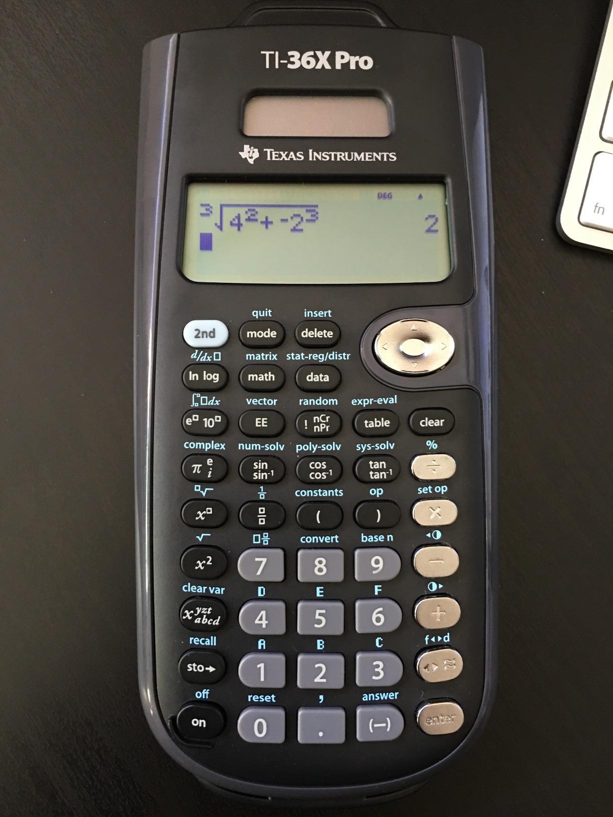 Texas Instruments TI-36X Pro Engineering/Scientific Calculator | 9.7 Inch | Black customer photo 2