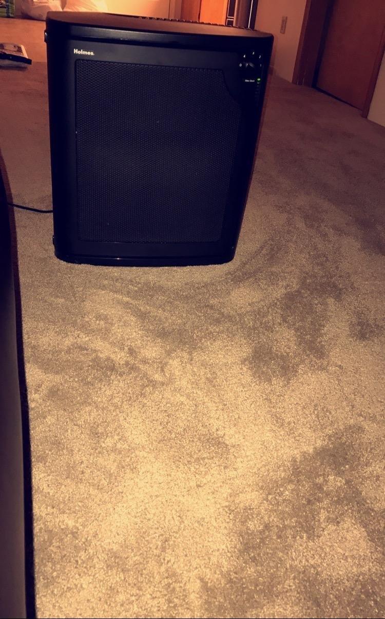 TRUE HEPA Console Air Purifier with Filter Life Monitor Bar and Quiet Operation | Large Room Air Cleaner - Black (HAP8650B-NU-2) customer photo 2