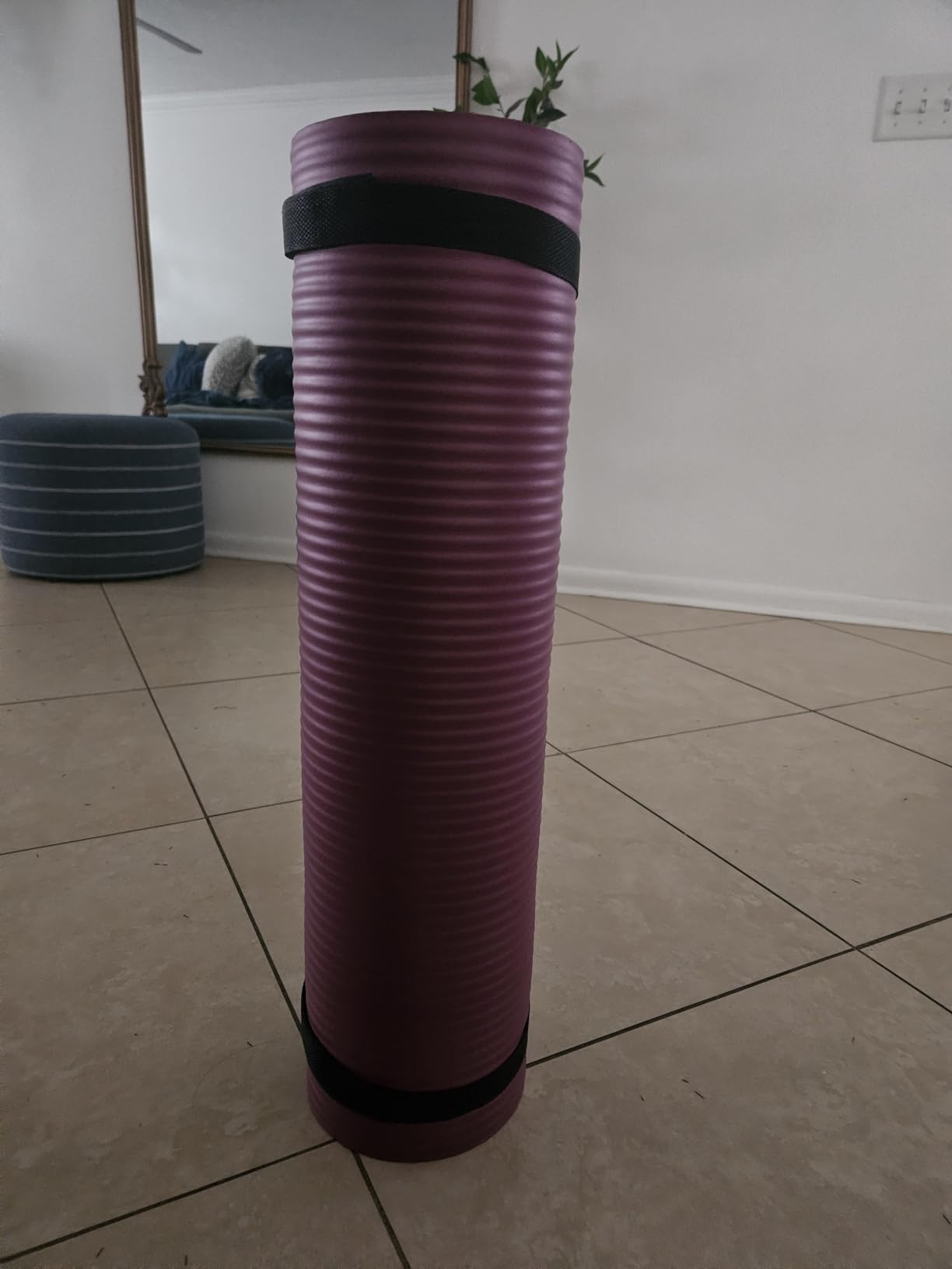 Fitvids Yoga Mat, 1/2-Inch Extra Thick High Density Exercise Mat, Anti-Tear with Carrying Strap customer photo 2