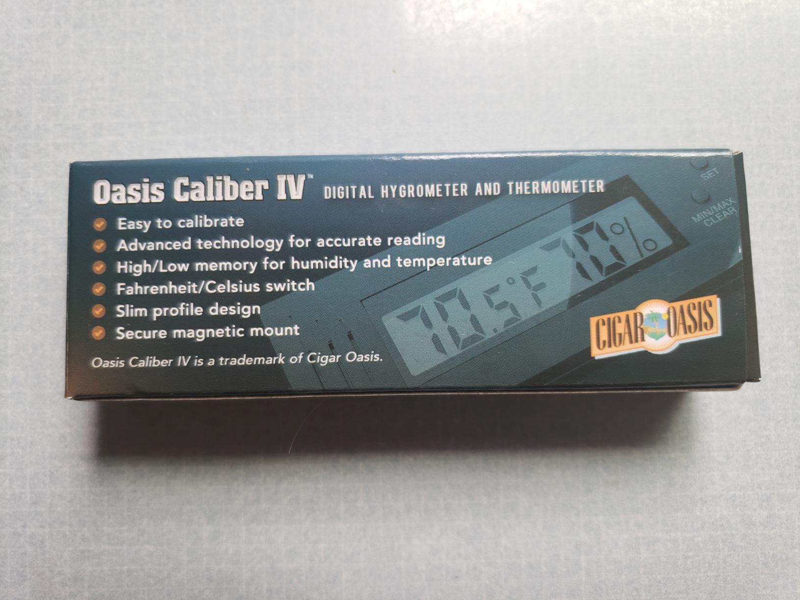 Oasis Caliber V Digital Hygrometer and Thermometer - Slim Hygrometer & Thermometer w/Digital Humidity Sensor Gauge for Precise Readings customer photo 2