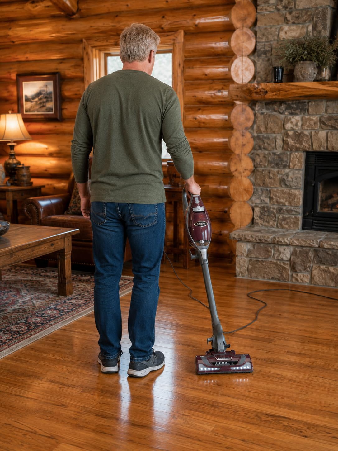Shark Rocket Pet Plus | Corded Stick Vacuum Cleaner for Carpet, Rugs & Hard Floors | Lightweight Hand Vacuum for Pet Hair | LED Headlights | XL Dust Cup | 2 Attachments | Bordeaux/Silver | HV322 customer photo 1