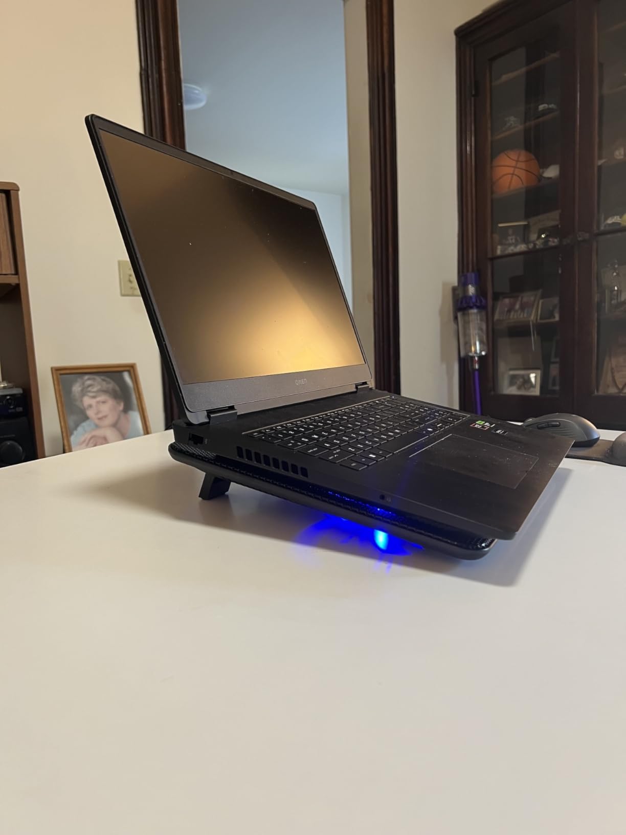 havit HV-F2056 15.6 inch-17 inch Laptop Cooler Cooling Pad - Slim Portable USB Powered (3 Fans), Black/Blue customer photo 2