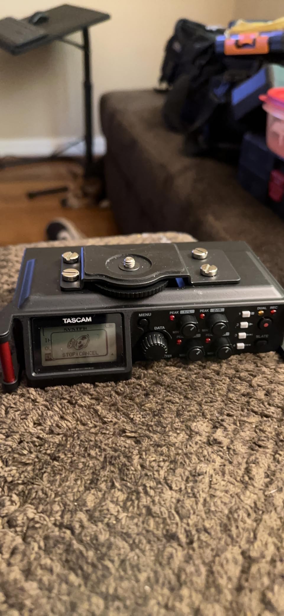 Tascam DR-70D 4-Channel Portable Audio Recorder for Videographers, 4 Combo XLR/TRS Inputs, 2 Internal Mics, Limiter, HP Filter customer photo 1