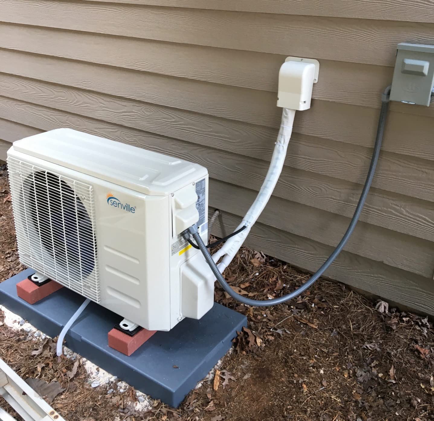 LETO Series Mini Split Air Conditioner Heat Pump, 9000 BTU 110/120V, Inverter, Works with Alexa, SEER2 21.5, White customer photo 2