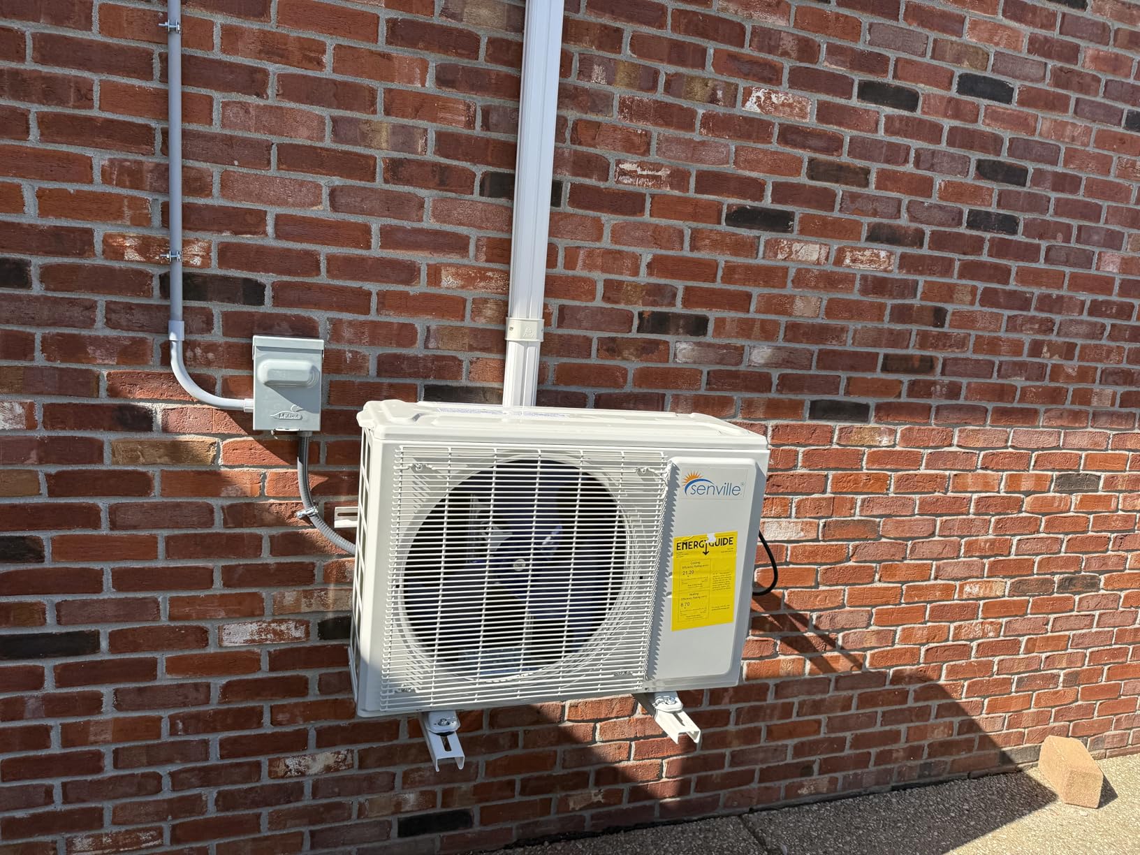 Senville LETO Series Mini Split Air Conditioner Heat Pump, 12000 BTU 110/120V, Inverter, Works with Alexa, SEER2 20.8, 1 Ton, White customer photo 1