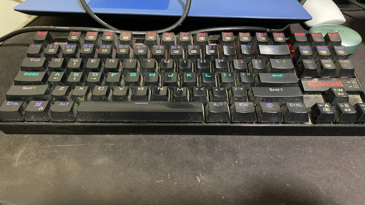 Redragon K552 Mechanical Gaming Keyboard, 87-Key Compact, LED Gaming Keyboard with Red Switches, Anti-Ghosting, Metal Frame for PC Gaming & Typing, Beginner-Friendly (Black) customer photo 1
