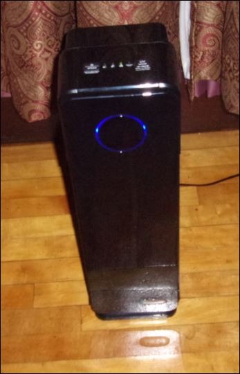 GermGuardian 5-In-1 HEPA Air Purifier for Home, Pet Air Purifier with HEPA Air Filter & UV-C Light, AC4300BPTCA, 743 Sq. Ft., 22'' Tower, Black customer photo 1