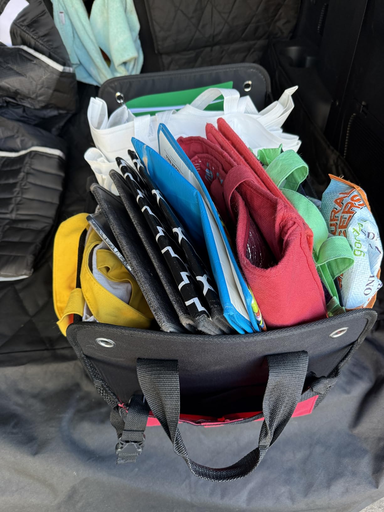 TRUNKCRATEPRO Trunk Organizer For Car, Suv, Truck | Premium Adjustable Multi Compartments Collapsible Car Trunk Organizer With Securing Straps & Non-Slip Bottom (Large Size, Black) customer photo 1