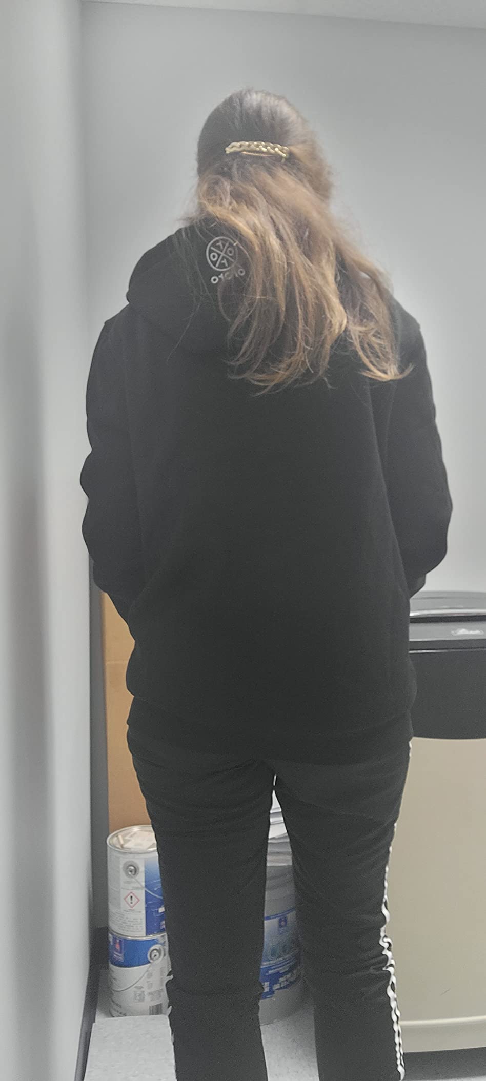 ORORO Heated Hoodie with Rechargeable Battery, Fleece Full-Zip Heating Sweatshirt Hoodie customer photo 2