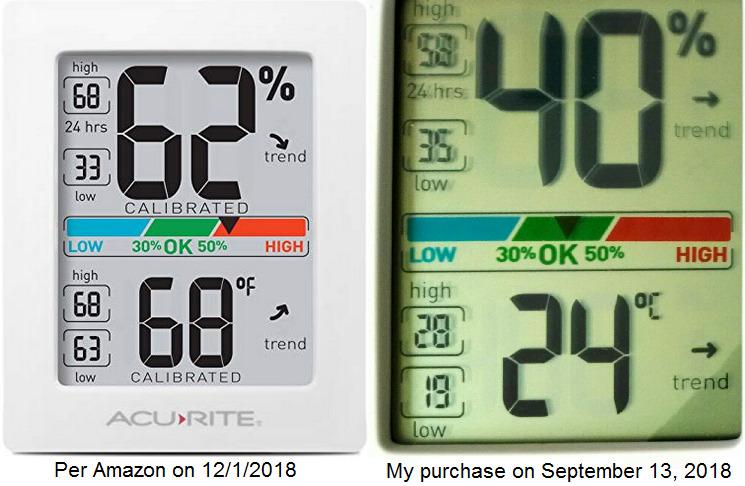 AcuRite Humidity Meter Hygrometer and Indoor Digital Thermometer with Temperature Gauge and Humidity Gauge, Room Thermometer Comfort Scale customer photo 1