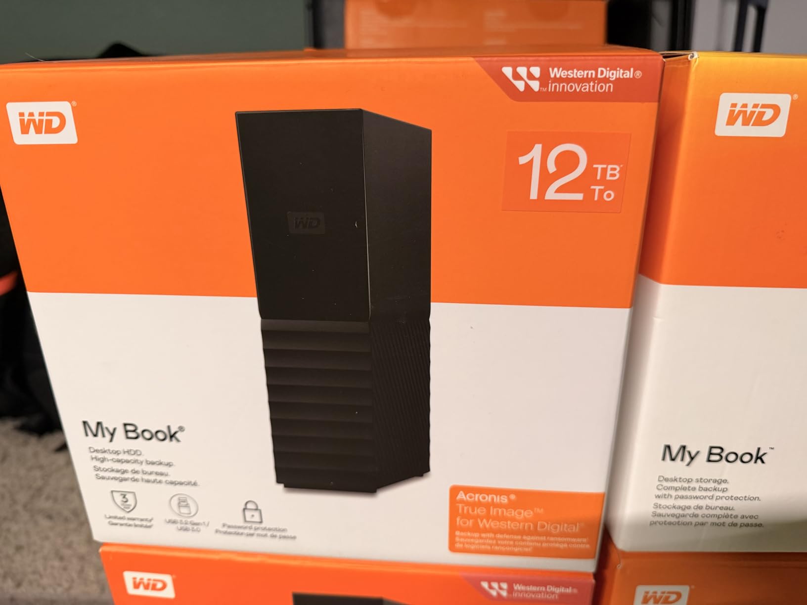 Western Digital 8TB My Book Desktop External Hard Drive, USB 3.0, External HDD with Password Protection and Backup Software - WDBBGB0080HBK-NESN customer photo 1