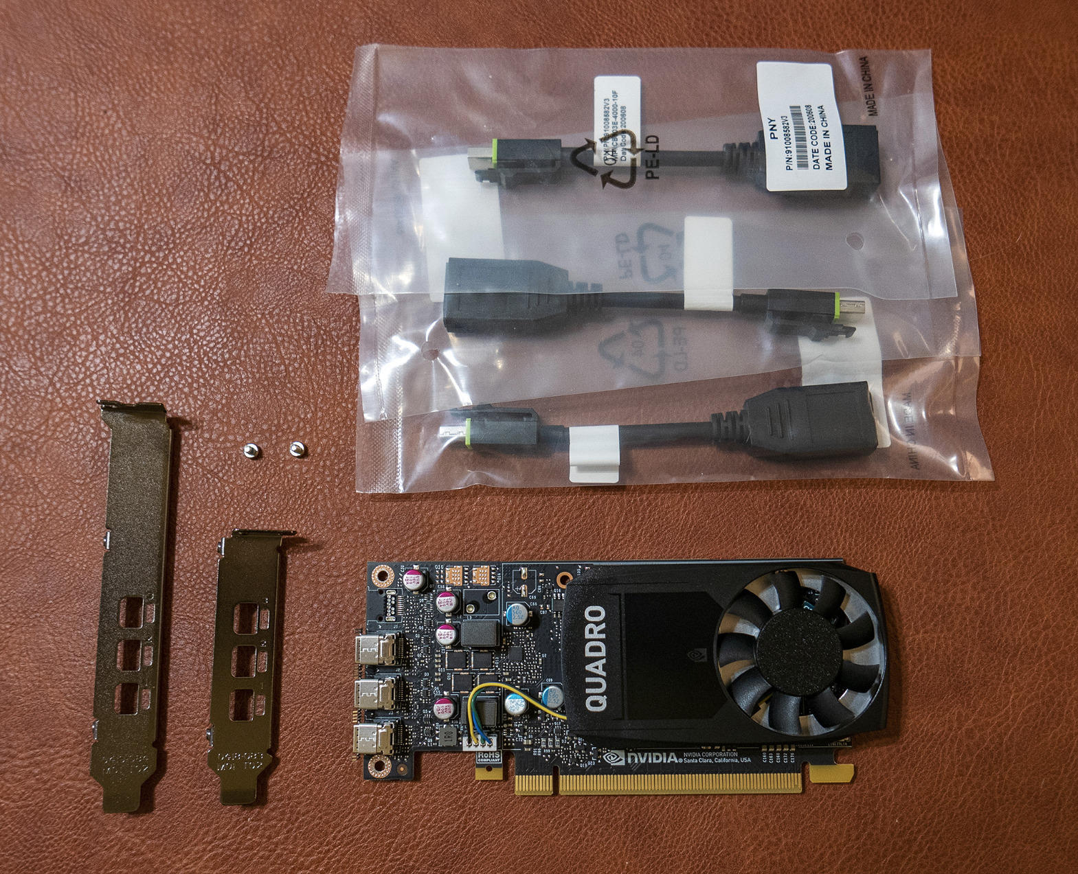 PNY NVIDIA Quadro P400 Professional Graphics Card - (VCQP400-PB), PC Compatible, 3X Mini DisplayPort 1.4 customer photo 2
