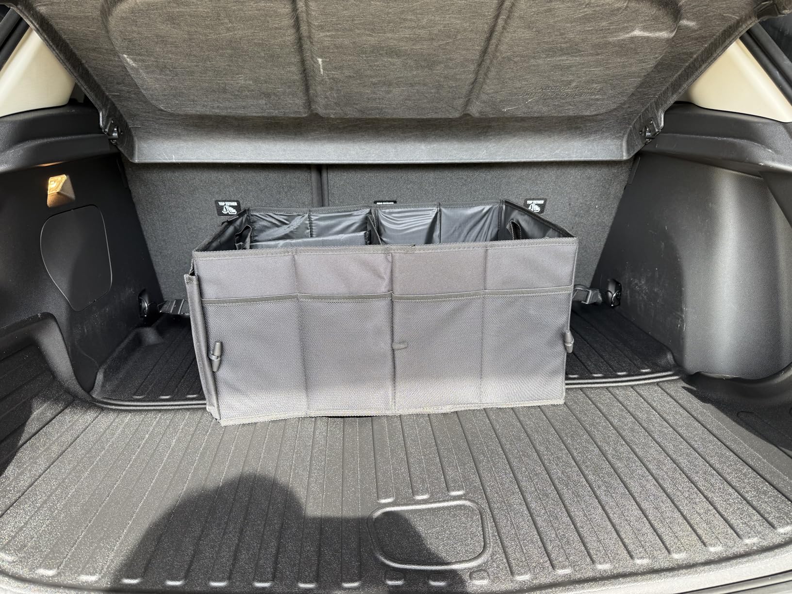 DRIVE - Car Trunk Organizer - Collapsible, Multi-Compartment Automotive SUV Car Organizer for Storage w/Adjustable Straps - Truck & Car Accessories for Women and Men - Black customer photo 1
