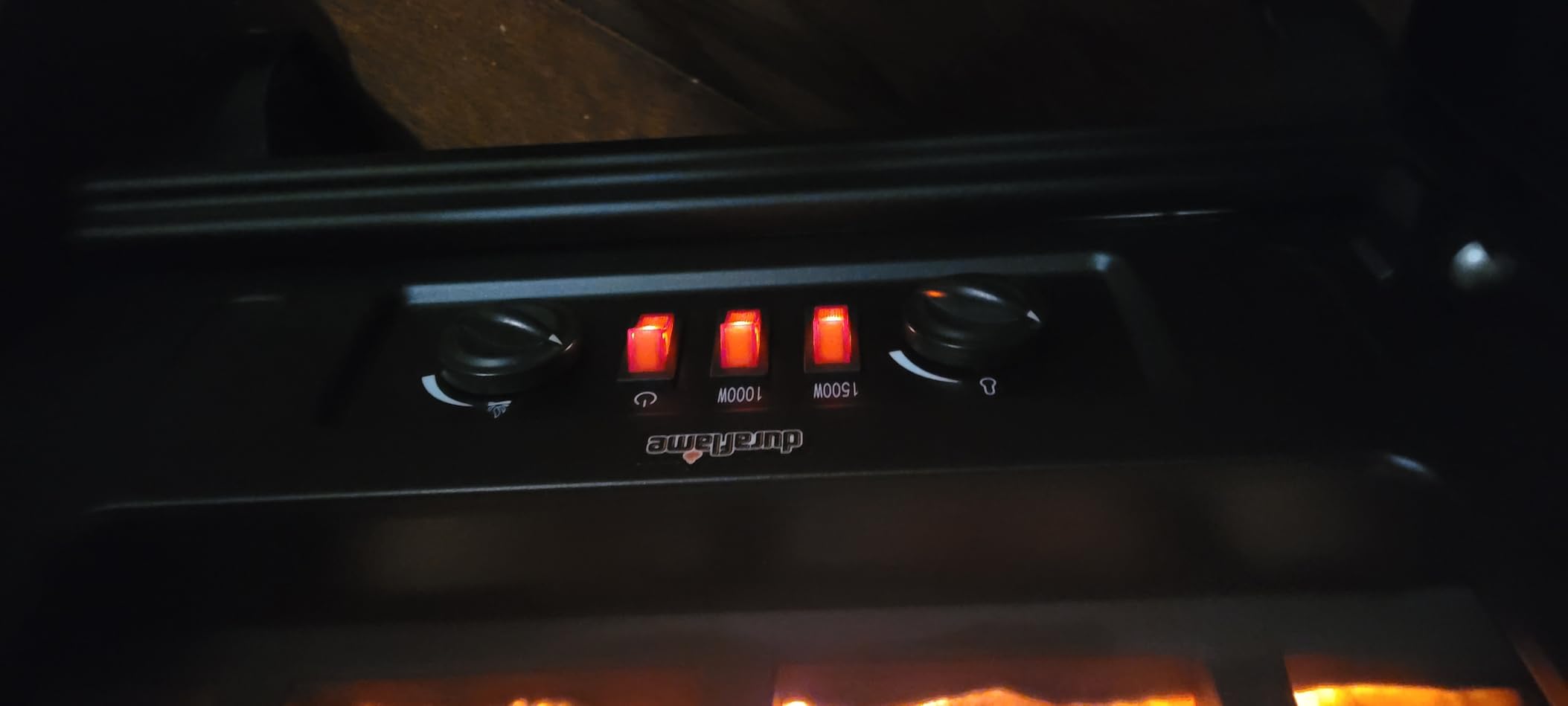 duraflame® 3D Infrared Quartz Electric Fireplace Stove Heater, Black customer photo 2