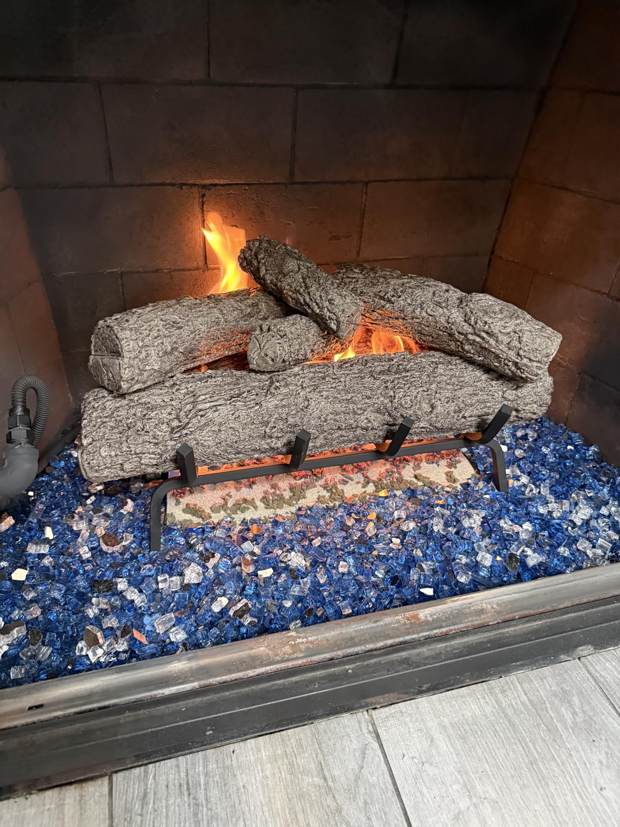 Real Fyre 24-Inch Live Oak Vented Gas Log Set, Natural Gas, Match-Lit with Burner, Grate & Gas Connection Kit, 90,000 BTU customer photo 1