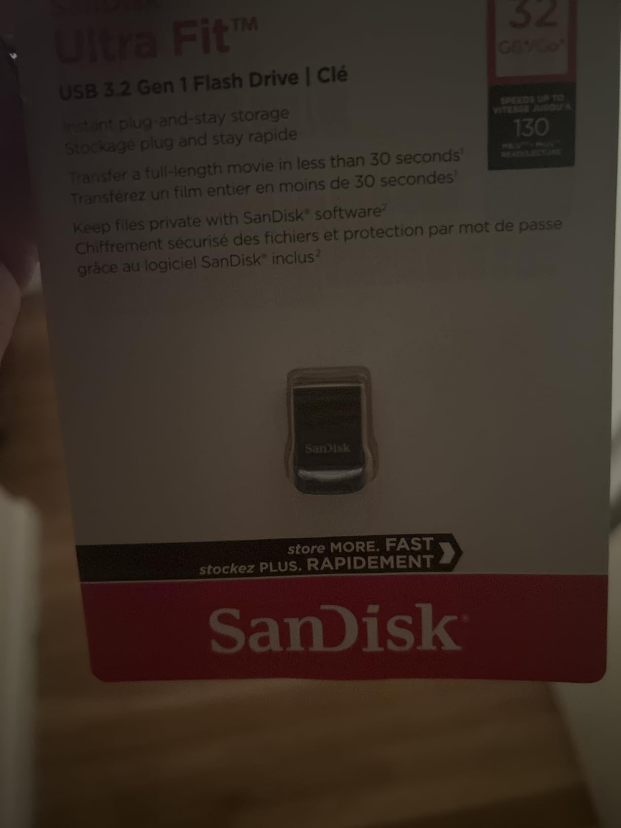 SANDISK 32GB Ultra Fit USB 3.1 Flash Drive customer photo 1