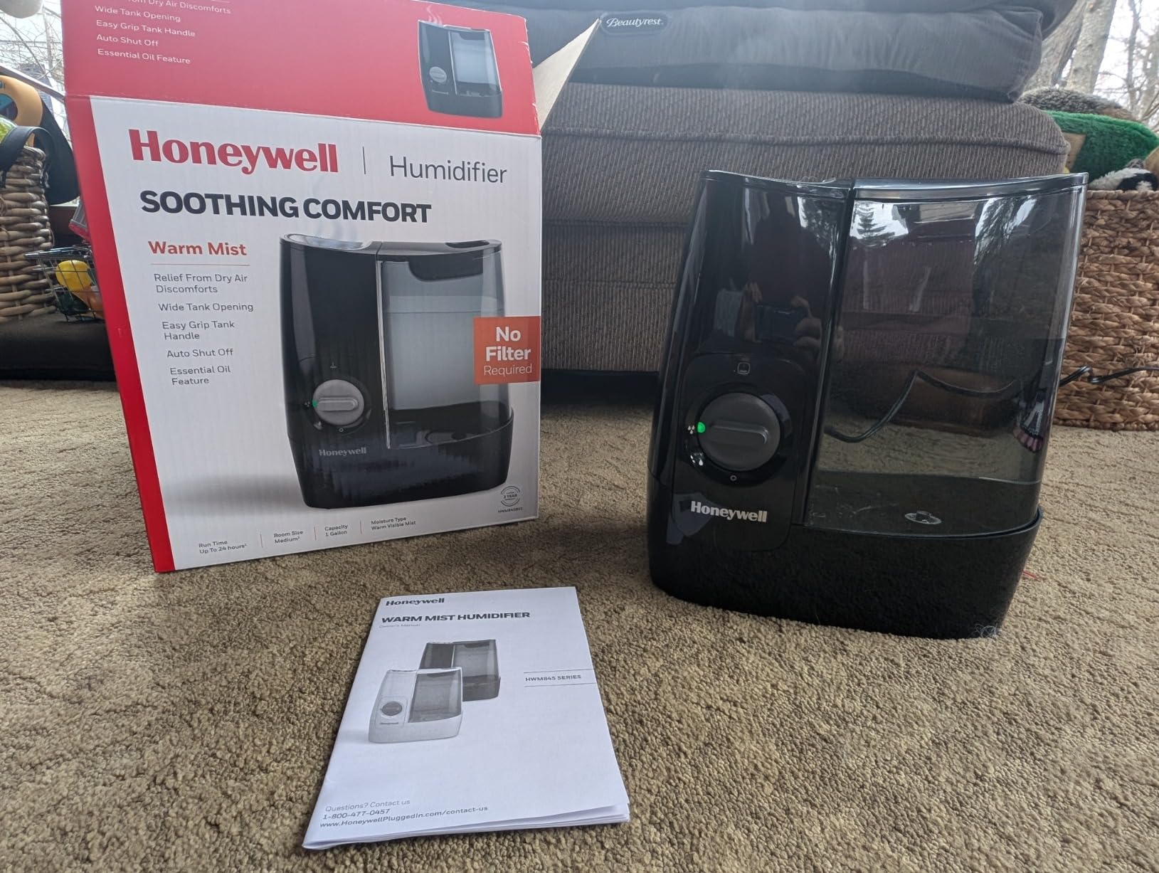 HWLHWM845B - Warm Mist Humidifier customer photo 2