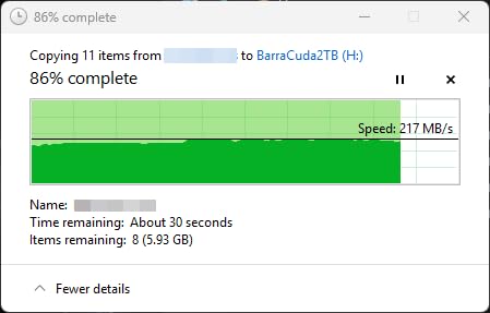Seagate BarraCuda 8 TB Internal Hard Drive HDD - 3.5 Inch SATA 6 Gb/s, 5,400 RPM, 256 MB Cache for Computer Desktop PC (ST8000DMZ04/004) customer photo 1