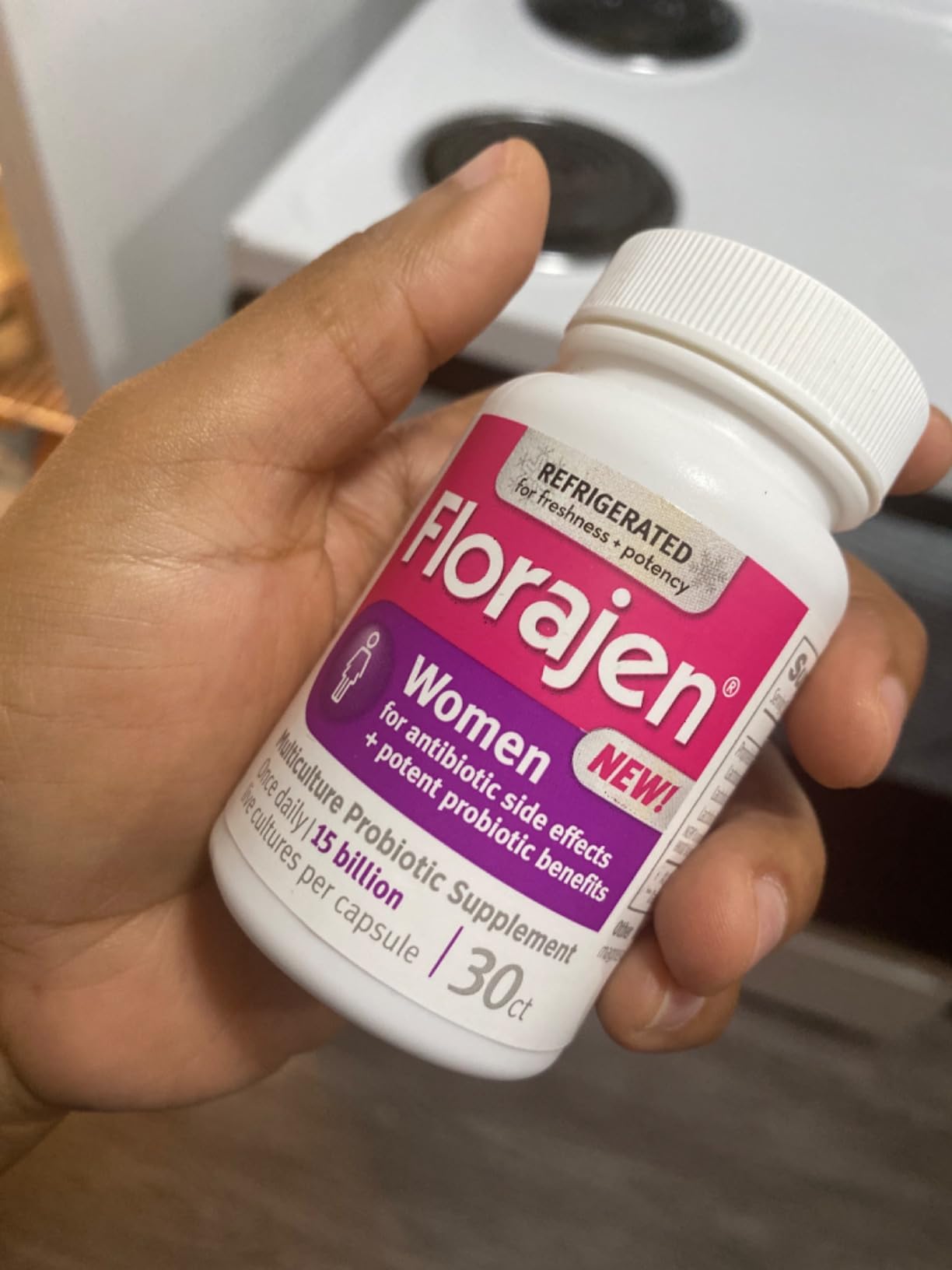 Florajen Women's Probiotic - Vaginal Health, Gut Support, & Bloating Relief - Constipation Support for Adults - Refrigerated for Freshness & Potency - Live Active Cultures Daily Support - 60 Capsules customer photo 1