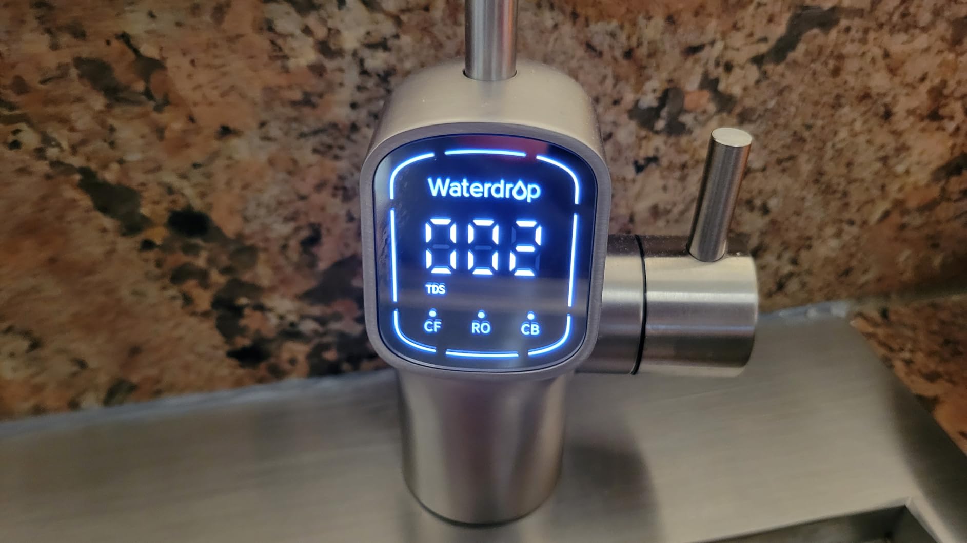 Waterdrop G3P600 Reverse Osmosis System, 8 Stage Tankless Reverse Osmosis Water Filter, NSF/ANSI 42 & 53 & 58 & 372 Certified, Under Sink RO System, 2:1 Pure to Drain, Smart LED Faucet customer photo 1