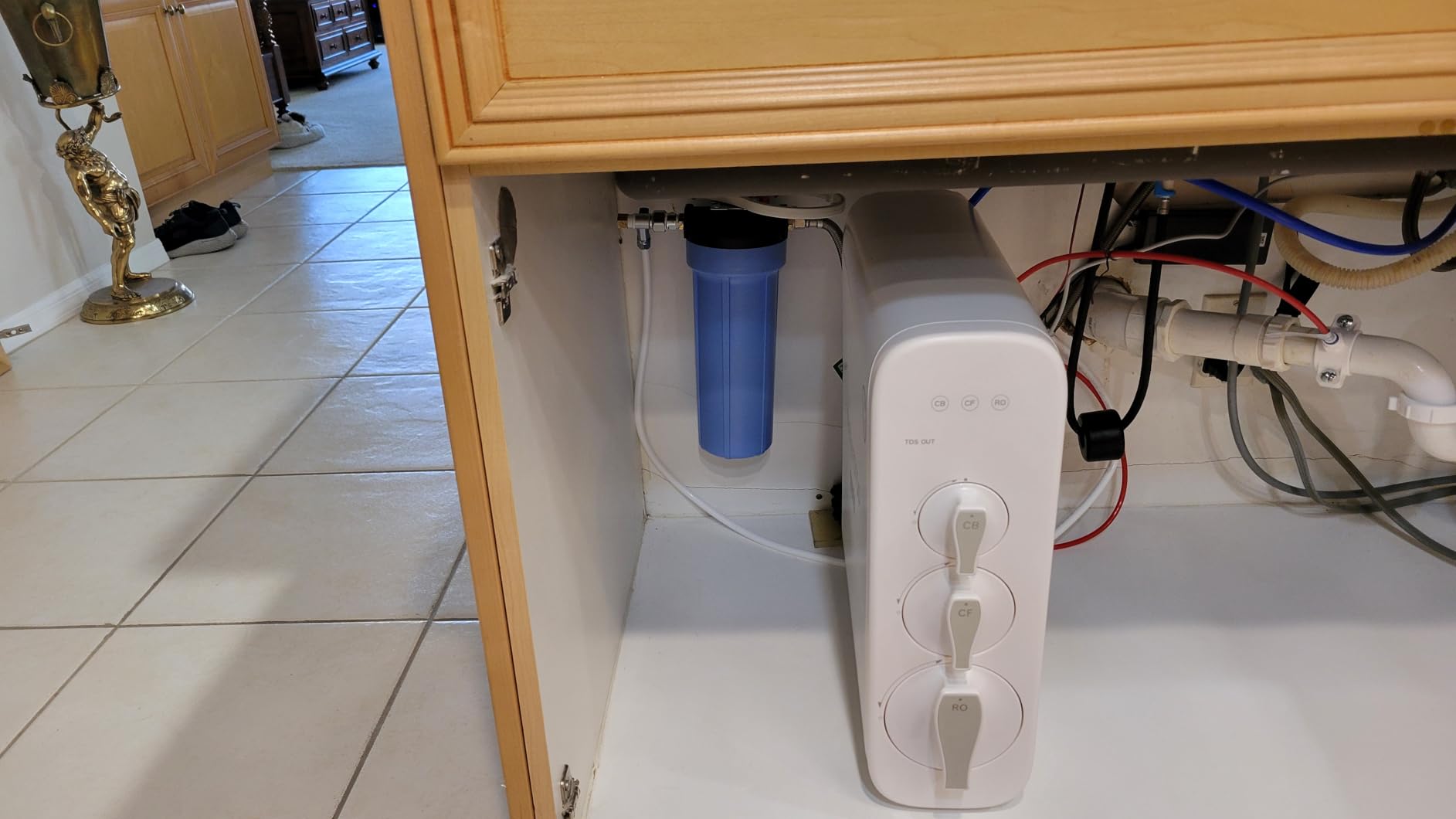 Waterdrop G3P600 Reverse Osmosis System, 8 Stage Tankless Reverse Osmosis Water Filter, NSF/ANSI 42 & 53 & 58 & 372 Certified, Under Sink RO System, 2:1 Pure to Drain, Smart LED Faucet customer photo 2