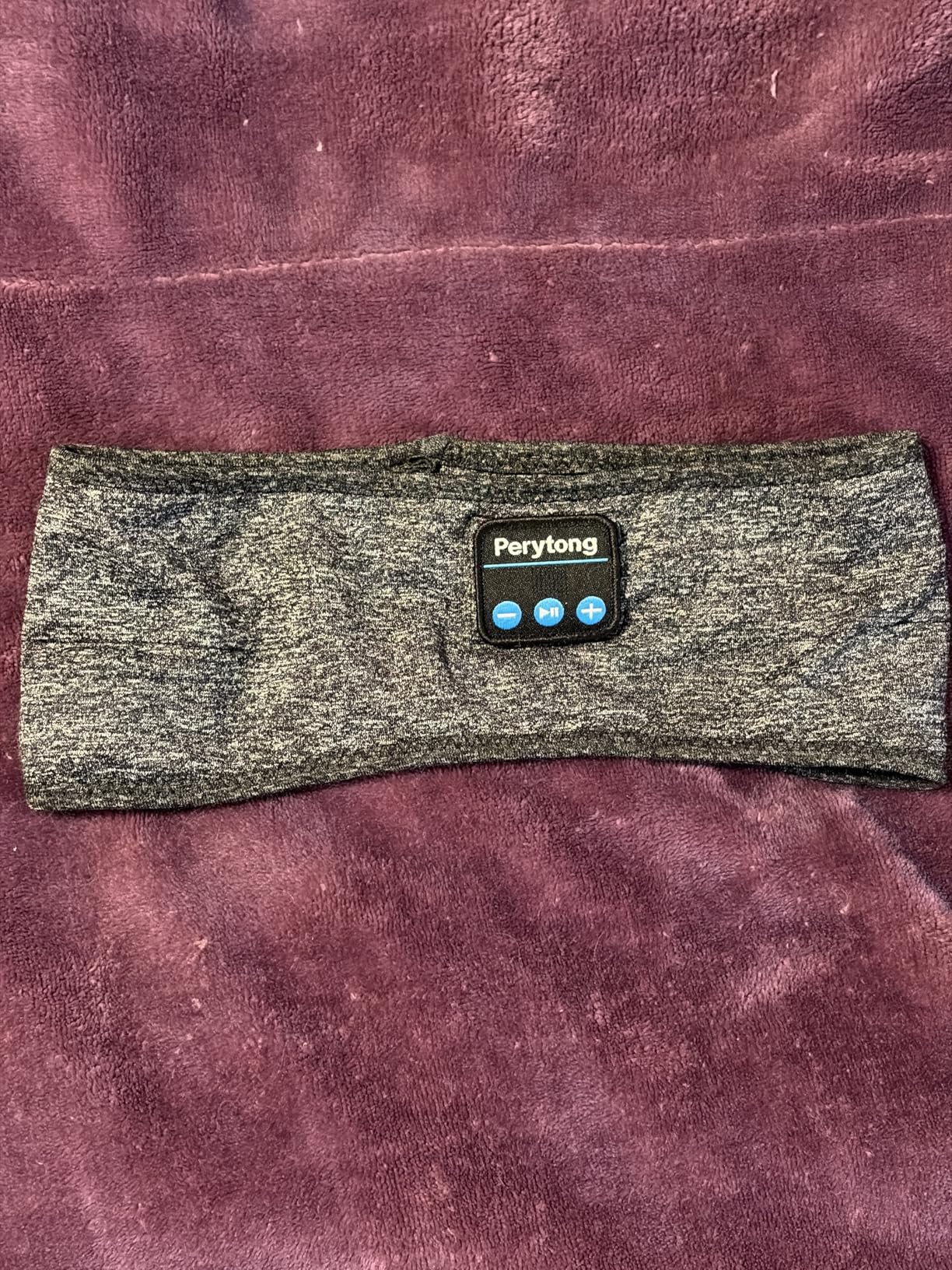 Perytong Sleep Headphones Wireless, Bluetooth Sports Headband Headphones with Ultra-Thin HD Stereo Speakers Perfect for Sleeping, Workout, Jogging, Yoga, Insomnia, Air Travel, Meditation (Grey) customer photo 1