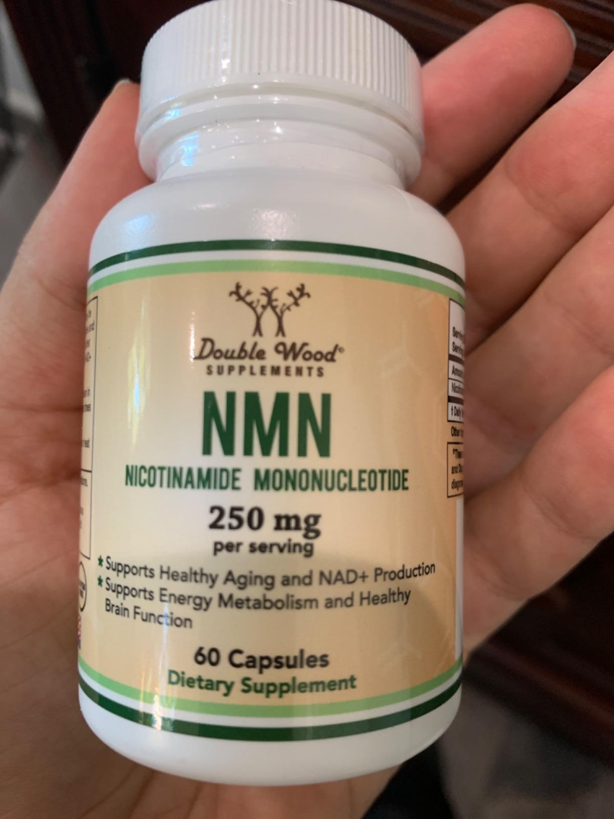 NMN Supplement - 99% Purity Tested - 125mg per Capsule of Nicotinamide Mononucleotide, 60 Capsules, by Double Wood Supplements customer photo 2