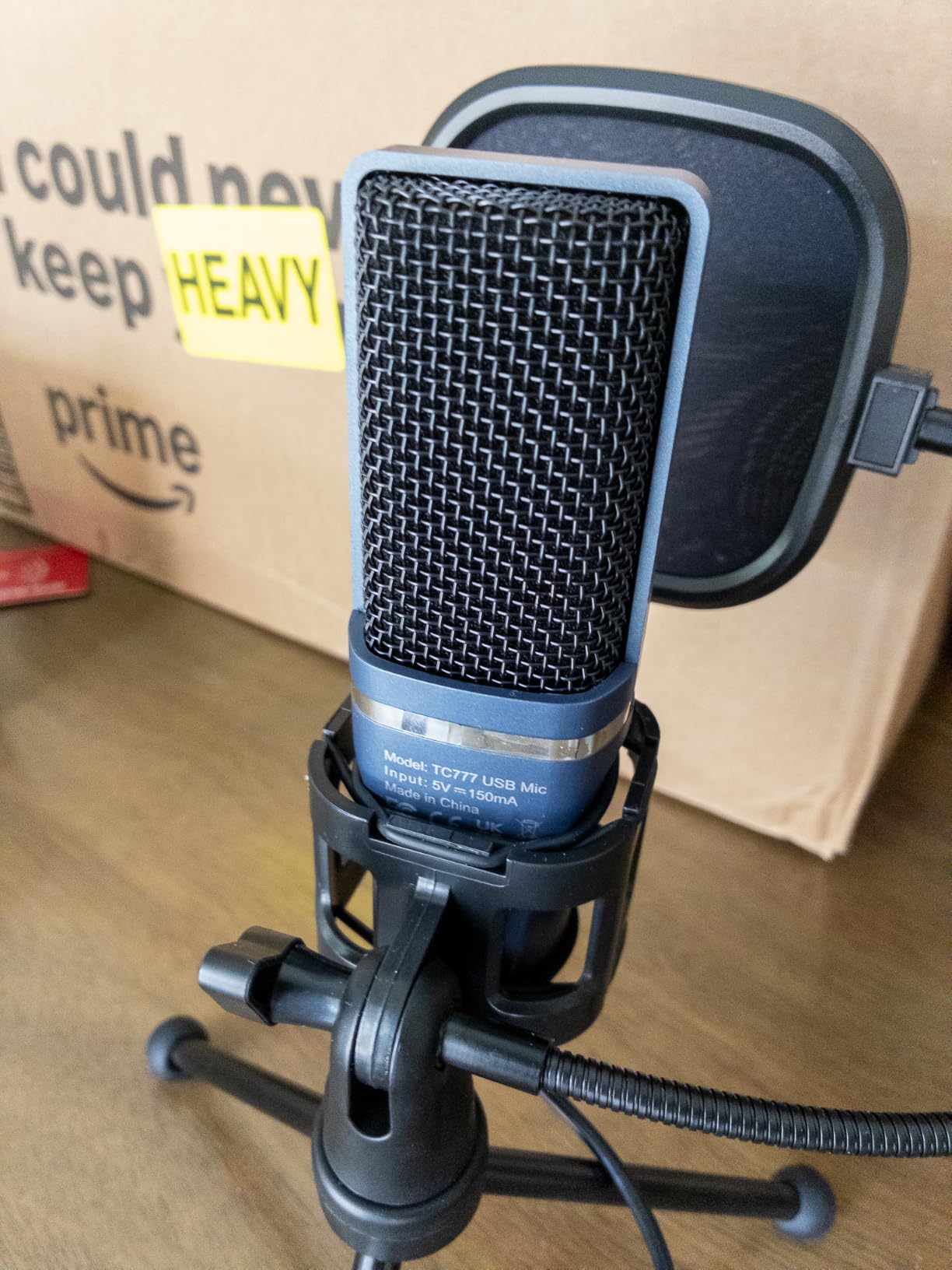 TONOR TC-777 Podcast Microphone, USB Computer Microphone, Cardioid Condenser PC Mic with Tripod Stand and Pop Filter for Podcasting, Streaming, Vocal Recording, Compatible with PC & Laptop, PS4/5 customer photo 1