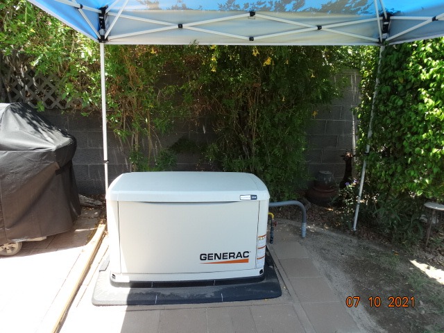 Generac Guardian 10kW Home Standby Generator with 100 Amp Transfer Switch - Automatic Whole House Backup Power, WiFi Enabled, Natural Gas or Liquid Propane customer photo 1