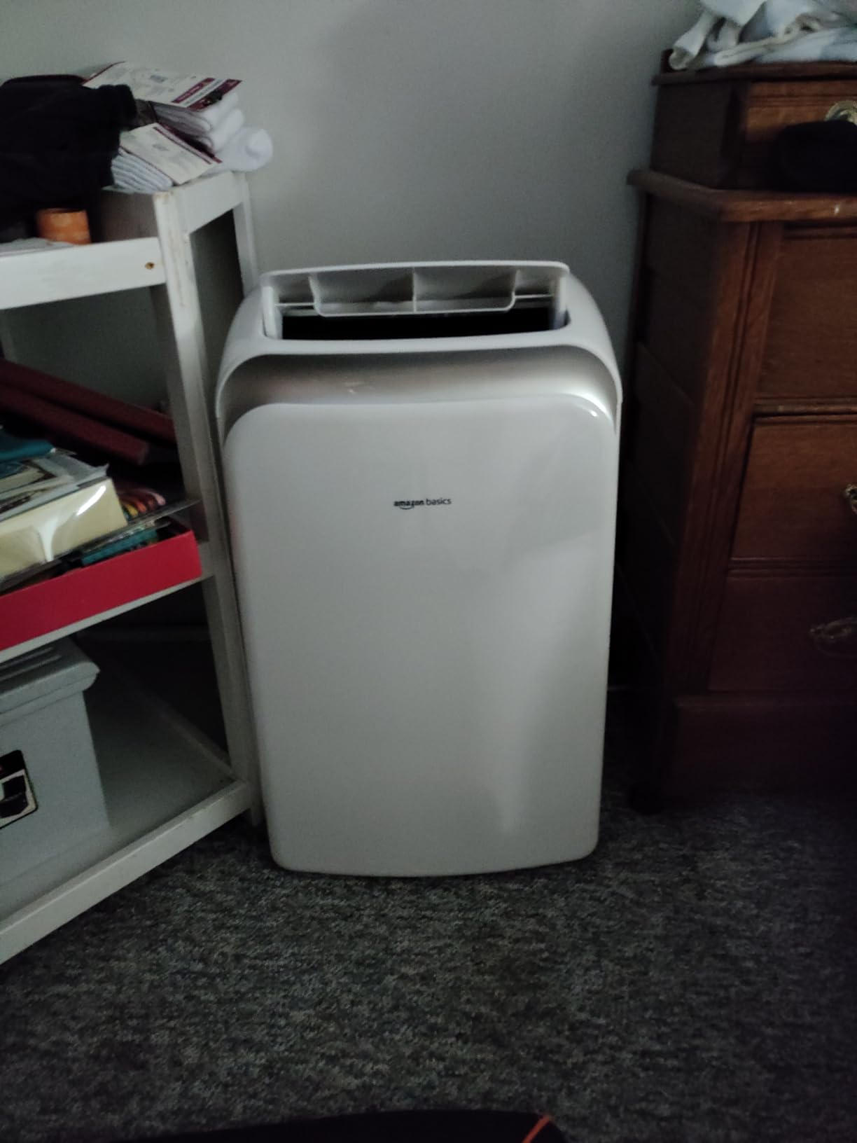 Amazon Basics 4-In-1 Portable Air Conditioner with Remote, Timer, Sleep Mode, Auto Swing, Cool/Heat/Dry/Fan-Only Functions, 13500 BTU (ASHRAE), Cools Up to 550 Sqf, Energy Saving, White customer photo 2