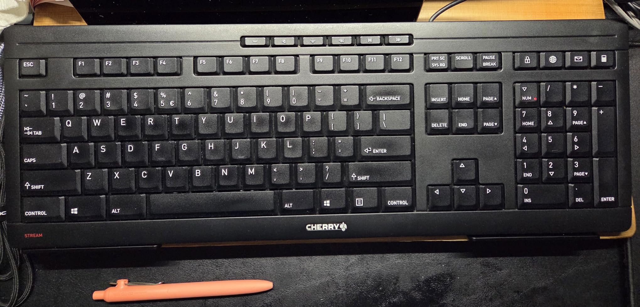 Cherry Stream Keyboard, Wired Keyboard for PC/Laptop, Whisper Quiet Silent Keys, Unique Typing Feel, Slim Design, SX Scissor Switches, USB-A, QWERTY, Black customer photo 1