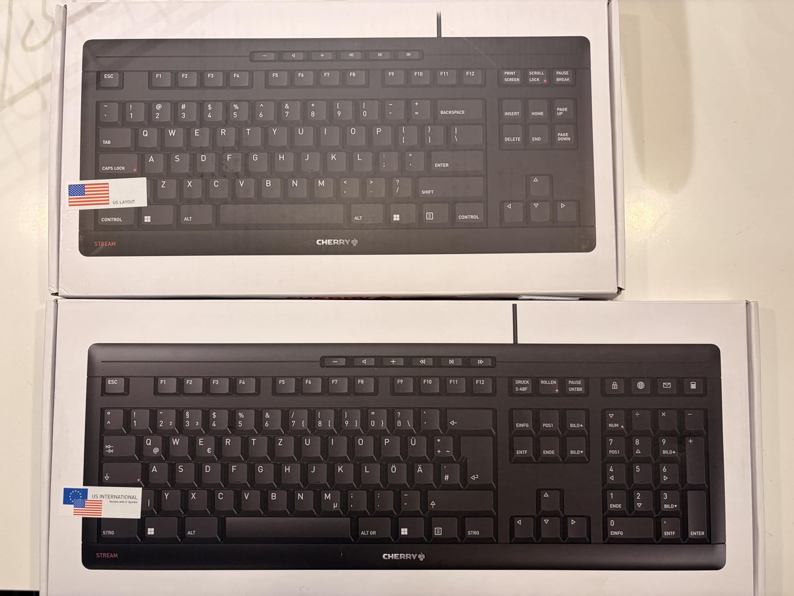 Cherry Stream Keyboard, Wired Keyboard for PC/Laptop, Whisper Quiet Silent Keys, Unique Typing Feel, Slim Design, SX Scissor Switches, USB-A, QWERTY, Black customer photo 2
