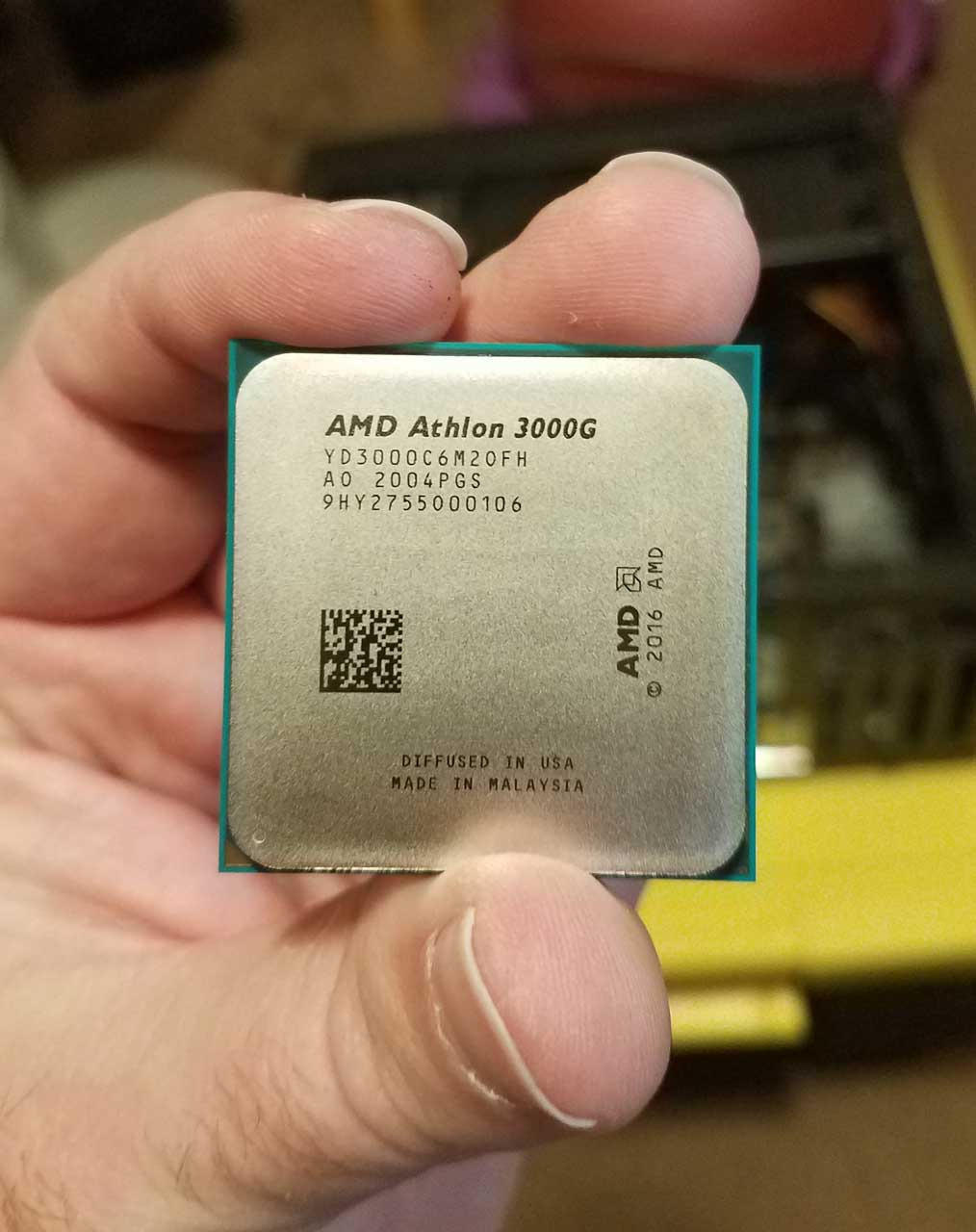AMD Athlon 3000G 2-Core, 4-Thread Unlocked Desktop Processor with Radeon Graphics customer photo 2