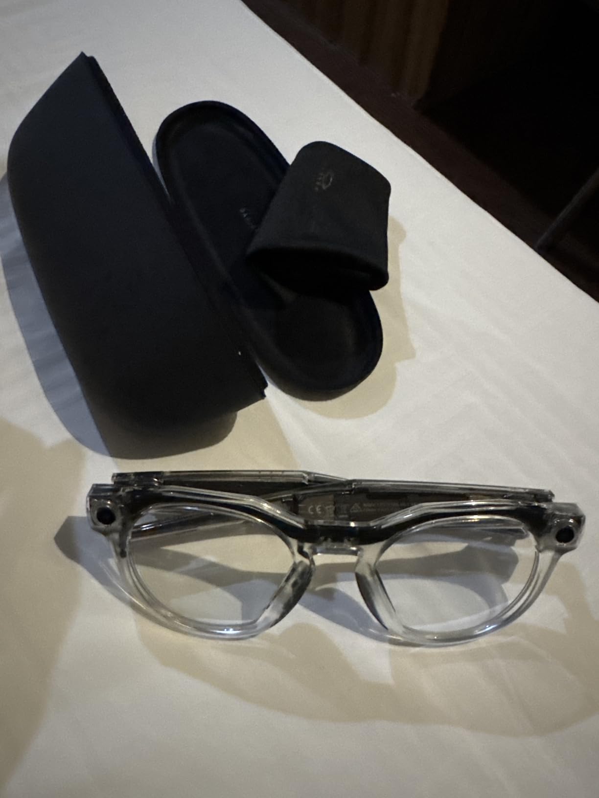 Meta Oakley HSTN, Clear | Smart AI Glasses for Men, Women - Camera, Audio, Video Recording - Transitions Grey Lenses - Sunglasses customer photo 2