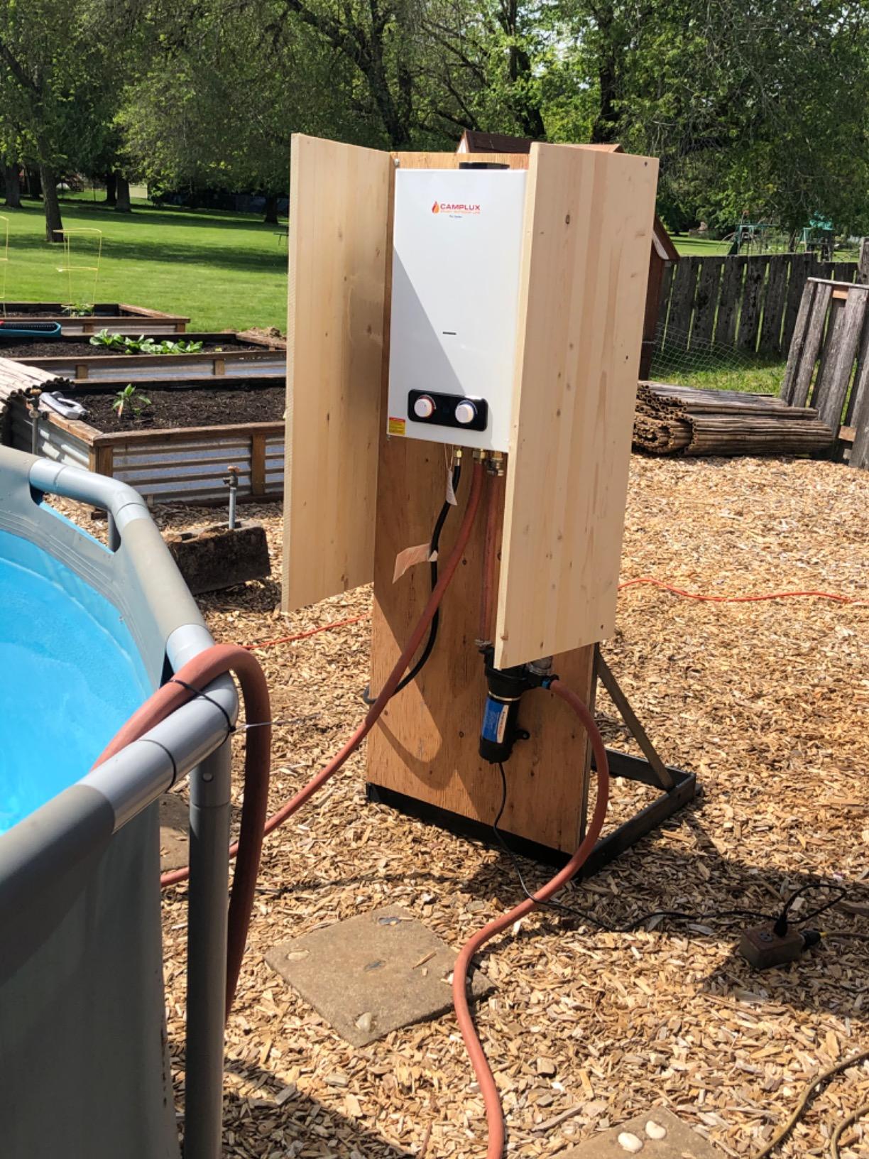 CAMPLUX 2.64 GPM Tankless Propane Water Heater, Portable Water Heater Outdoor with Overheating Protection, for Camping, Cabins, Barns, Easy Installation, 68,000 BTU, BD264 customer photo 2